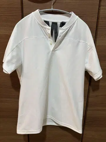 TFW49 화이트 피케 셔츠 메쉬 옷깃 사이즈 4