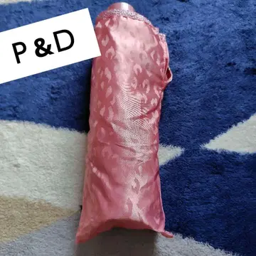 레오파드 무늬 핑크 접이식 우산 핑키앤다이안