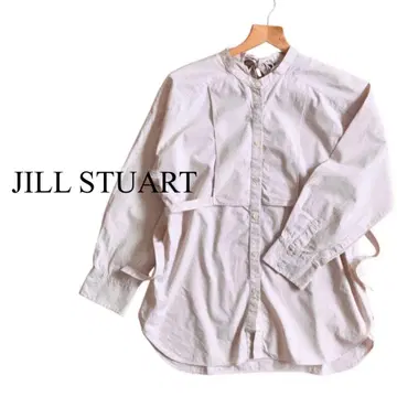 [새상품급] JILL STUART 리본 포함 밴드 카라 블라우스 핑크 M