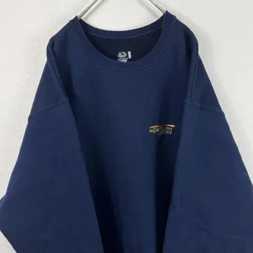 USA 구제 의류 fruit of the loom 자수 맨투맨 네이비