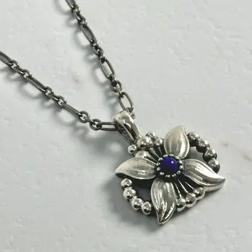 GEORG JENSEN 1998 라피스 라줄리 실버 목걸이 925