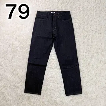 유니클로 U 셀비지 레귤러 핏 진 네이비 사이즈 79