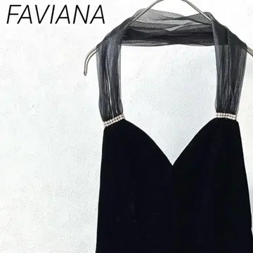 FAVIANA 팬츠 드레스 올인원 큐빅 홀터넥