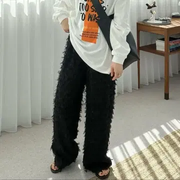 feepur 프린지 스트레이트 이지 팬츠