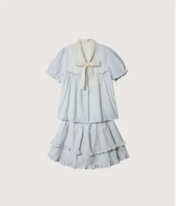 Mint Color Frill Set up
