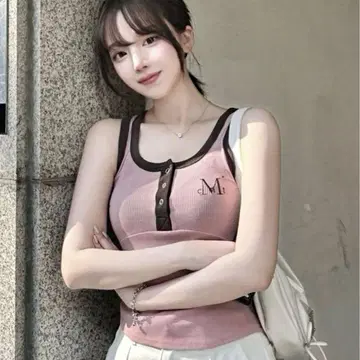MUCENT 무센트 탱크탑 핑크 ABLY amood 상의
