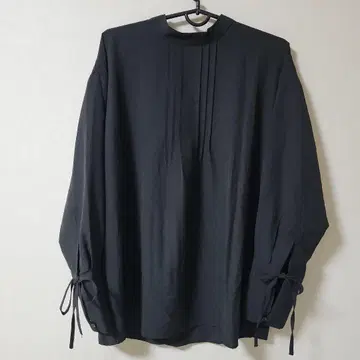 Ray Cassin 택 포함 새상품 블랙 긴팔 스탠드 카라 블라우스
