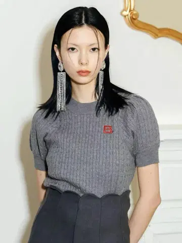 Bibiy. B.PUFF KNIT Gray