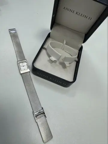 ANNE KLEIN II 아날로그 손목시계 실버