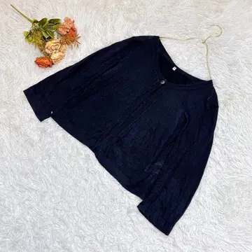 무인양품 무지루시 가디건 [M] U넥 가디건 네이비