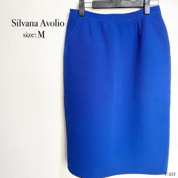 Silvana Avolio 울 100% 블루 M 사이즈 스커트