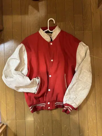 CANADA GOOSE 바시티 자켓 레드/화이트