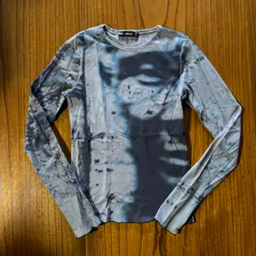 Cop copine 시어 셔츠 그레이 긴팔 T셔츠 y2k