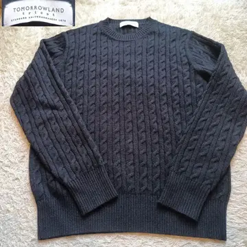 TOMORROWLAND tricot 케이블 니트 블랙 size S