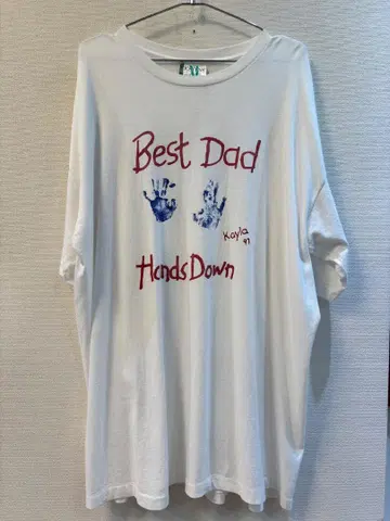 Best Dad Hands Down T셔츠 1997년 제조