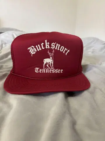 Bucksnort Tennessee 80s 메쉬 캡 빨간색 레드