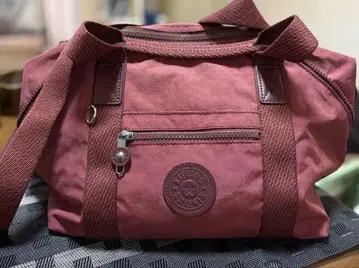 KIPLING 나일론제 빨간색 숄더백