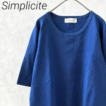 Simplicite 니트 오부 소매 백 슬릿 소매 슬릿 루즈핏