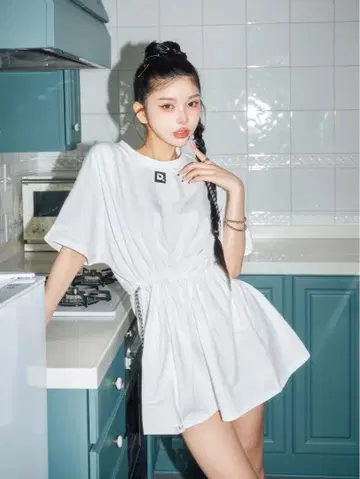 [ 완판템 ] Darich 허리 코드 빅 T셔츠