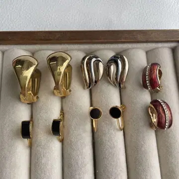 빈티지 골드 귀찌 5 커플 세트