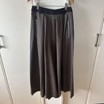 가을 옷 체크 무늬 가우초 팬츠