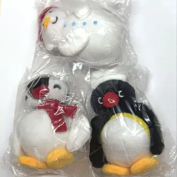 PINGU 봉제 인형 코크 머플러 눈사람 핑구 핑가