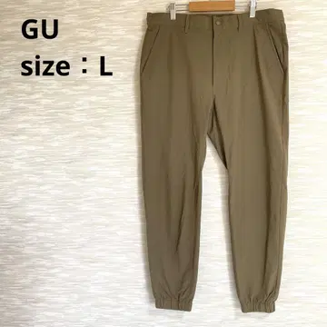 지유 GU 조거 팬츠 이지 팬츠 [ L ] 캐주얼 카키 1341