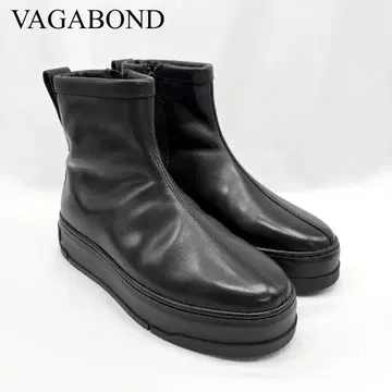[ 새상품급 ] VAGABOND 사이드 지퍼 부츠 무스탕 퍼 통굽 가죽
