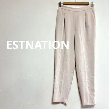 에스트네이션 ESTNATIOM 테이퍼드 팬츠 핑크 여성용 M