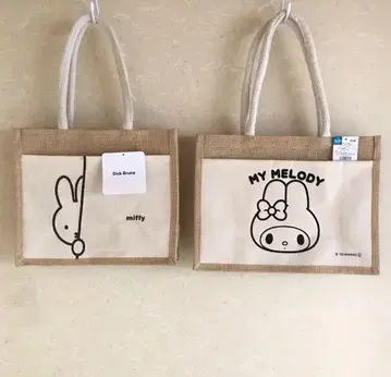 [ 미사용 새상품 ] 미피 마이멜로디 포켓 부착 백