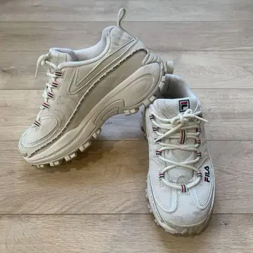 FILA (휠라) 통굽 스니커즈 화이트 베이지