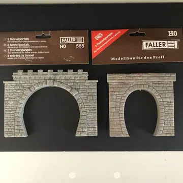 철도 모형 HO FALLER 563 565 터널 스트럭처