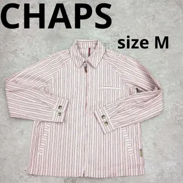 255 CHAPS 스트라이프 긴팔 셔츠 M
