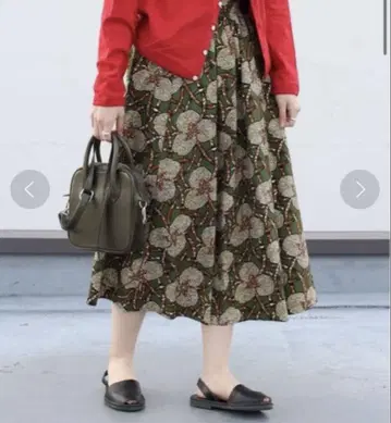 르 그라지크 바틱 개더 플레어 스커트 BATIK PRINT SKIRT