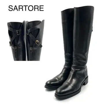 [컨디션 최상] SARTORE 사토레 롱 승마 부츠 조키 블랙 계열 35