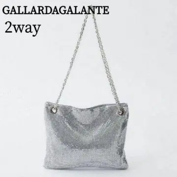 GALLARDAGALANTE 메탈 숄더백 실버 2way