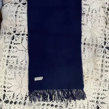 새상품급 DAKS 머플러 리버서블 네이비 체크 무늬