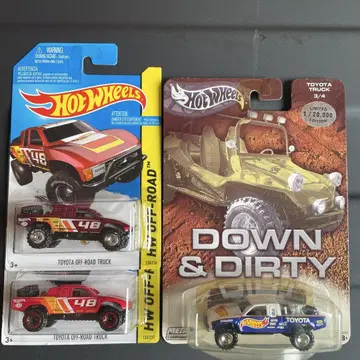 Hot Wheels 도요타 오프로드 트랙 3대 세트 [STH 1대]