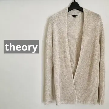 theory / 타퍼 가디건 베이지 린넨 100%