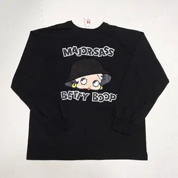 Betty Boop 블랙 긴팔 셔츠