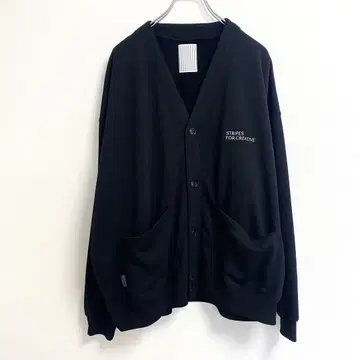 [ 새상품급 ] S.F.C 25SS 맨투맨 가디건 XL 블랙