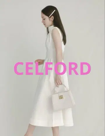 새상품급 CELFORD 셀포드 드레이프 넥 니트 원피스 36