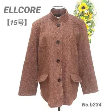 ELLCORE 캐주얼 자켓 15호/3L 울 혼방 시니어 여성복