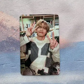 BTS 사전 채취 V 태태 태현 특전 Layover 트레이딩 카드