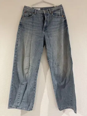 ZARA 라이트 블루 와이드 레그 데님