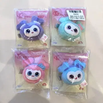 TWICE LOVERYS 봉제 인형 헤어핀 미사모 나연 gigo 한정판