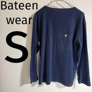 Battenwear 네이비 긴팔 티셔츠