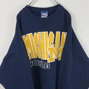USA제 90s BIKE 빈티지 칼리지 맨투맨 네이비