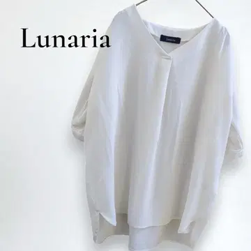 루나리아 블라우스 반팔 셔츠 깔끔한 봄/여름