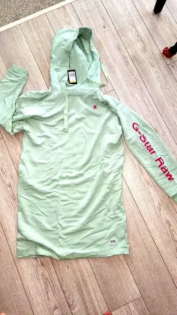 새상품 G-STAR RAW 후드 부착 트레이닝복 원피스 S 지스타